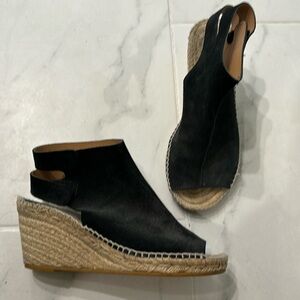 Betty Mueller black suede espadrilles size 37
